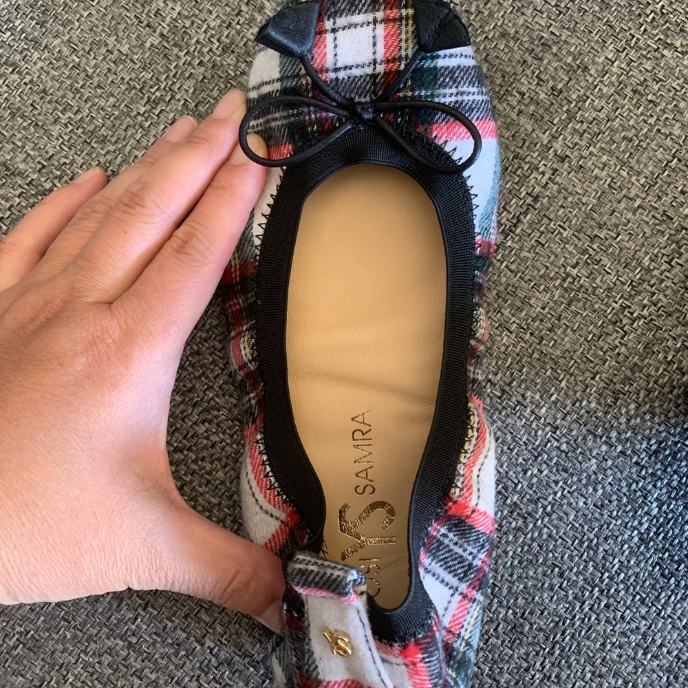 Yosi Samra holiday plaid wrap up ballet